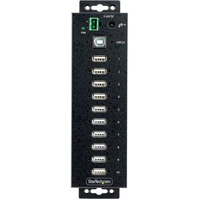 StarTech StarTech. com USB210AIND-USB-A-HUB интерфейсен хъб USB 2.0 Type-B 480 Мбит/с Черен (USB210AIND-USB-A-HUB)