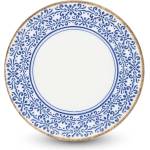 BonBistro Бяла/синя десертна порцеланова чиния ø 16 cm Azul - BonBistro (740420)