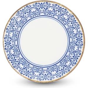 BonBistro Бяла/синя десертна порцеланова чиния ø 16 cm Azul - BonBistro (740420)