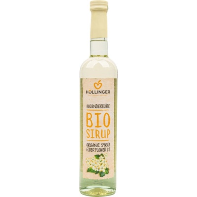 Hollinger Sirup z kvetu bazy čiernej Bio 0,5 l