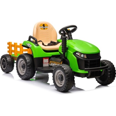 Lean Cars elektrický traktor s vlečkou BBH-030 na diaľkové ovládanie zelená