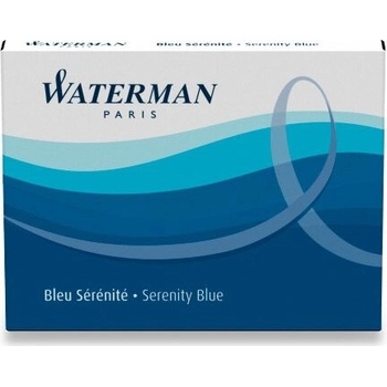 Waterman 1507/7520070 Atramentové bombičky dlhé 8 ks modročierna