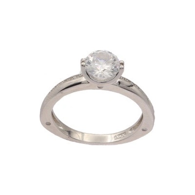 KA R2809 Stříbrný prsten s kamenem