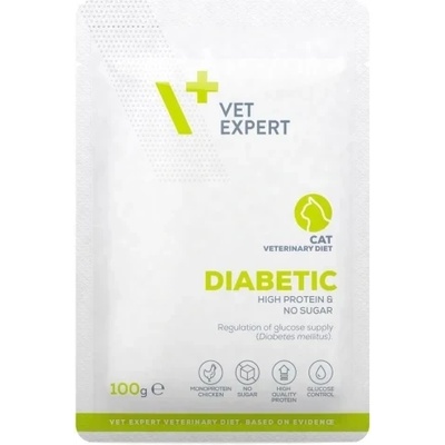 VetExpert Diabetic Cat - мокра ветеринарна храна за котки, 100г
