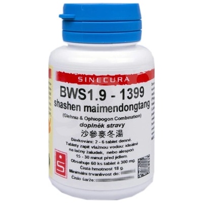 Sinecura BWS1.9 shashen maimendong tang 60 tabliet