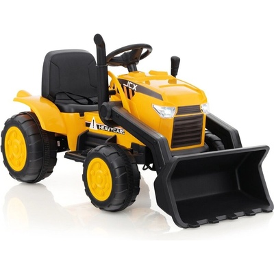Costway Електрически детски багер с регулируема кофа - жълт