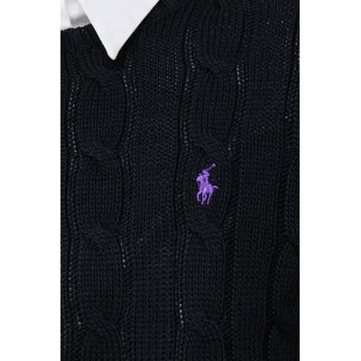 Ralph Lauren Памучен пуловер Polo Ralph Lauren в черно 211891640 (211891640)