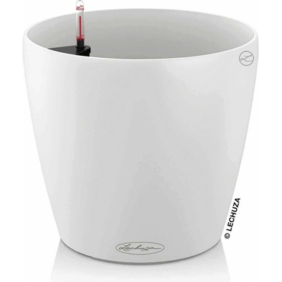 Lechuza Samozavlažovací květináč Classico Color 18 cm bílý