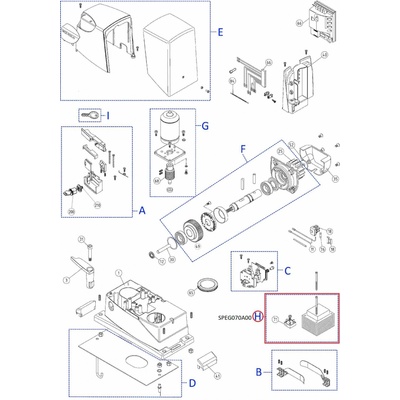 SPEG070A00 kit transformátoru a diodového můstku DPONTE-B.2830
