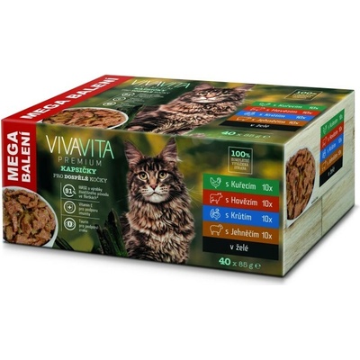 Vivavita kapsičky v omáčce 40x85 g
