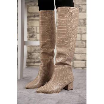 Moda Trend Дамски ботуши - Бежови #320652 (320652_Бежов)