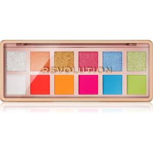 Revolution Beauty The Icon Palette палитра сенки за очи цвят The Vibrant Icon Brights Palette 12x0.7 гр