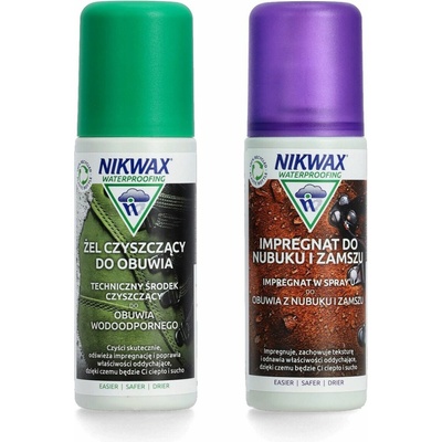 NIKWAX NUBUCK AND VELOR IMPREGNATION AND SHOE CLEANING GEL 2 X 125 ml