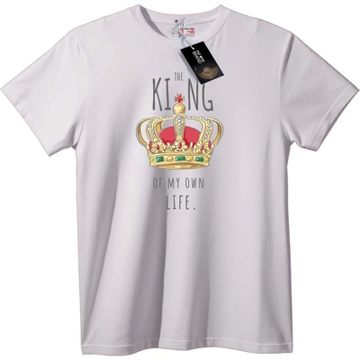 NOONEBRAND Тениска Крал на собствения си живот - 7XL, Black