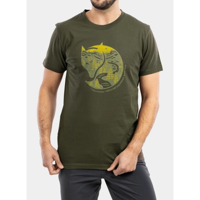 Fjällräven Arctic Fox tričko dark olive