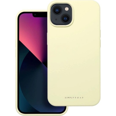 Roar Силиконов Калъф за iPhone 13, Roar Cloud-Skin Case, Жълт (5903396250439)