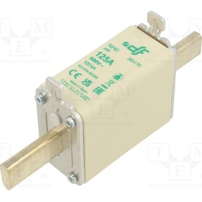 DF ELECTRIC 383170 Pojistka: tavná; 125A; 500VAC; aM; keramická; NH0