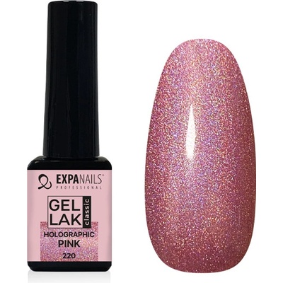 Expa nails gel lak holographic pink 5 ml