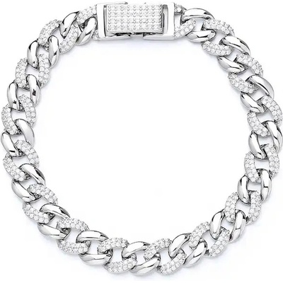 Majya stříbrný náramek LETICIA short 10793