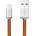 PlusUs LifeStar Handcrafted Lightning Cable - ръчно изработен сертифициран Lightning кабел за iPhone, iPad и iPod (1 м. ) (сребрист-кафяв)
