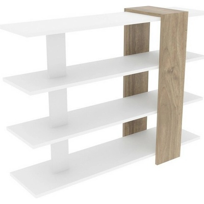 Knižnica Nur White and Walnut