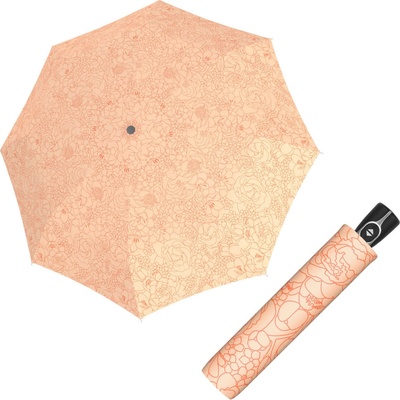 Doppler Magic fiber Giardino soft orange dámsky plne automatický dáždnik