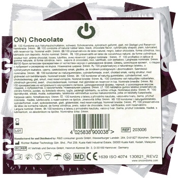 On) ) Bulk-Pack: Chocolate black condoms 100 pcs