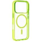 Cellularline Калъф Iconic Mag за iPhone 17 Pro Lime (ICONICMAGIPH17PROL)