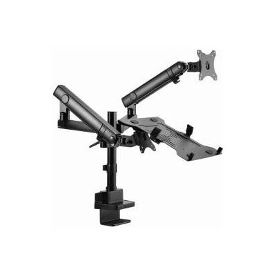 Gembird Desk Adjustable Frame for 2 Monitors + Laptop - Full Motion 17-32inch to 8kg
