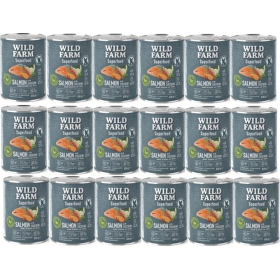 Wild Farm Superfood losos s cuketou sladkým zemiakom a bylinkami 18 x 800 g
