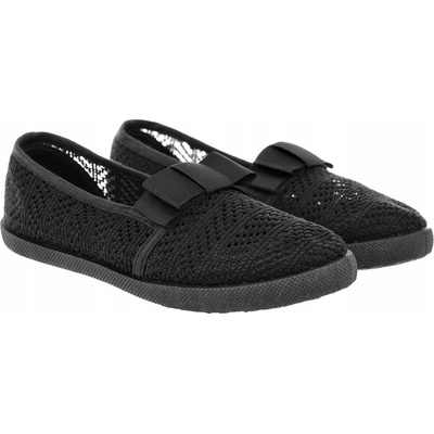 Perforované baleríny ideální na léto dětské baleríny černé