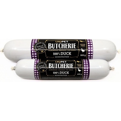 Lyopet Butcherie Duck sausage 400 g