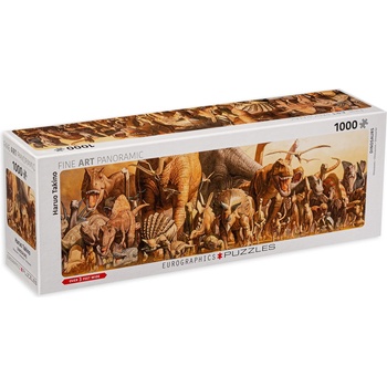 EUROGRAPHICS Панорамен пъзел Eurographics от 1000 части - Динозаври, Харуо Такино (60104650)