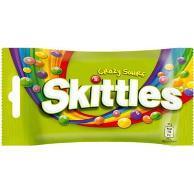 Skittles Crazy Sours žuvacie cukríky 38 g