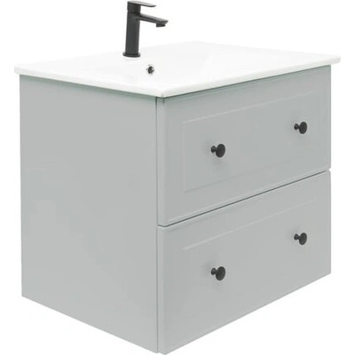 NATUREL Koupelnová skříňka s umyvadlem Naturel Forli 60x45x46 cm šedá mat FORLI60GMU - FORLI60GMU