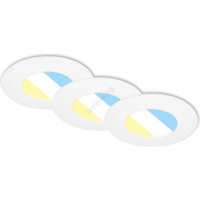 Briloner 7598036 -К-кт 3x LED Лампа за вграждане в баня LED/4, 9W/230V IP44 бял (BL1867)