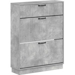 vidaXL Шкаф за обувки HOORN 78 x 24 x 100 см Инженерна дървесина (897318)