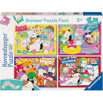 Ravensburger Пъзел Ravensburger от 4 x 100 части - Squishmallows (5715)
