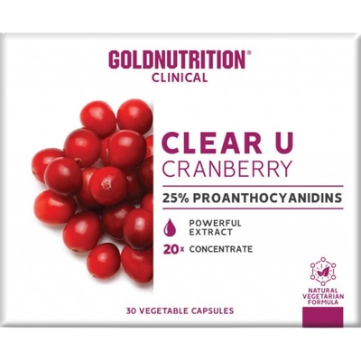 GoldNutrition Clear-U Cranberry 150 mg [30 капсули]