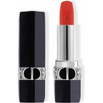 Dior Couture Colour матово кремообразно червило 999 с пълнител 3.5 г