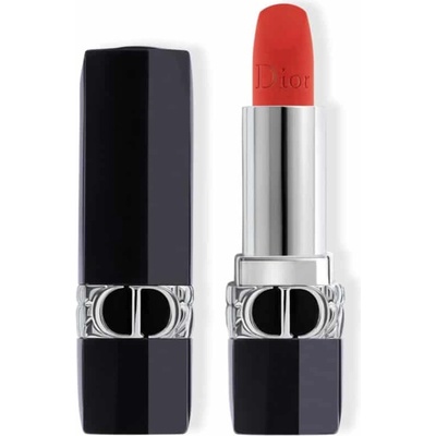 Dior Couture Colour матово кремообразно червило 999 с пълнител 3.5 г