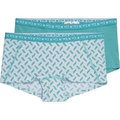 Kari Traa Дамско ежедневно термо бельо Kari Traa Women's Tina Hipster 2-Pack Everyday base layer - Aquatic (114-2283-2512)