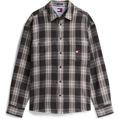 Tommy Jeans Men's Check Brushed Overshirt - Black/Check