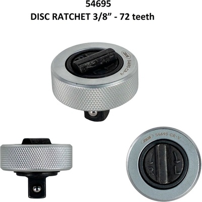 JBM Мини тресчотка тип " диск" на база 3/8" - 72 зъба ; jbm 54693