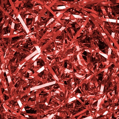 Party Pal Dárková výplň červená metalická, 30 g