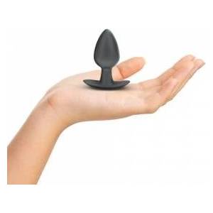 Ouch! Silicone Plug Medium 7.9cm Gunmetal - Smooth Anatomic Model