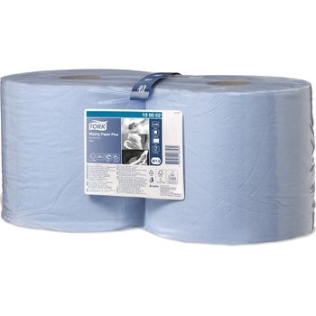 Tork Индустриална хартия на ролка Tork - Wiping Paper Plus, W1/2, 2 x 750 къса, синя (130052)
