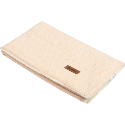 Sensillo Бродирано одеяло с дантела и плюш Sensillo - Розово, 80 x 100 cm (SILLO-42910)