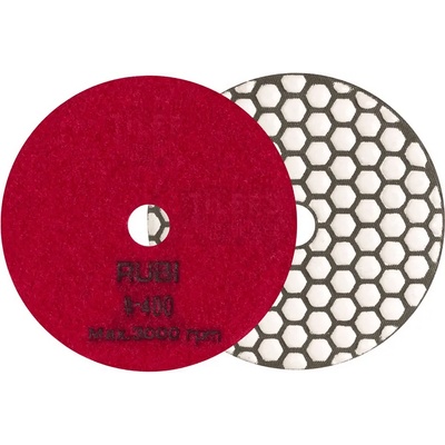RUBI диамантен диск за шлайфане на гранит, мрамор, камък с велкро Ф100х18мм, p400, rubi (62973)
