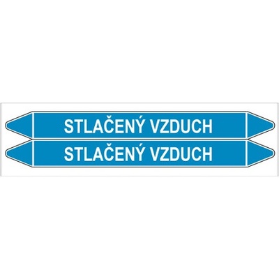 Nadrzenapalivo.cz Značení potrubí, stlačený vzduch,2 ks, 450 × 52 mm PZ 008333